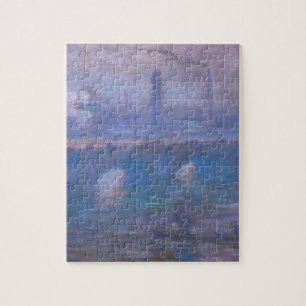 Waterloo Bridge, Misty Morning by Claude Monet Jigsaw Puzzle