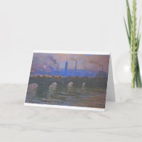 Waterloo Bridge, Overcast Weather by Claude Monet