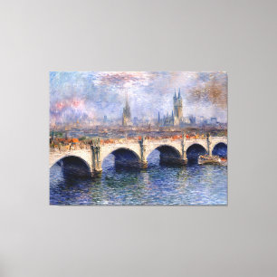 Waterloo Bridge Sunlight Effect Canvas Print