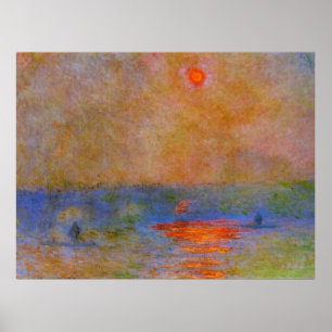 Waterloo Bridge, Sunlight in the Fog, Poster
