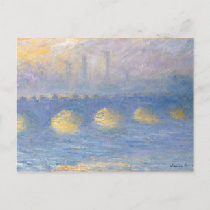Waterloo Bridge, temps couvert   1904 Postcard