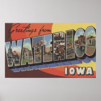 Waterloo, Iowa - Large Letter Scenes