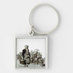 Waterman at a Coach Stand, 1805 Keychain