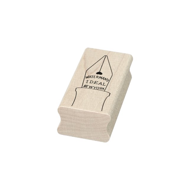Waterman's Ideal Fountain Pen Wooden Art Stamp (Stamp)