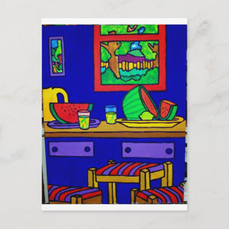 Watermellon Kitchen by Piliero Postcard