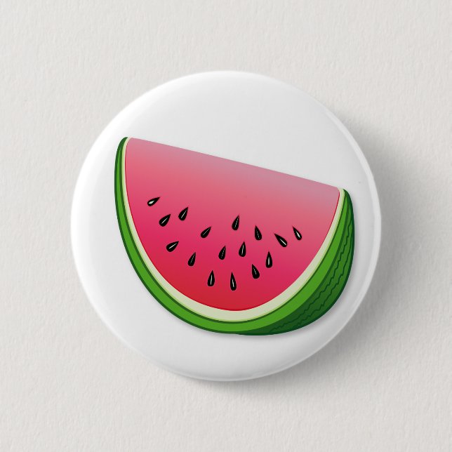 Watermelon  2 inch round button (Front)
