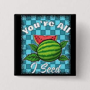 watermelon 2 inch square button