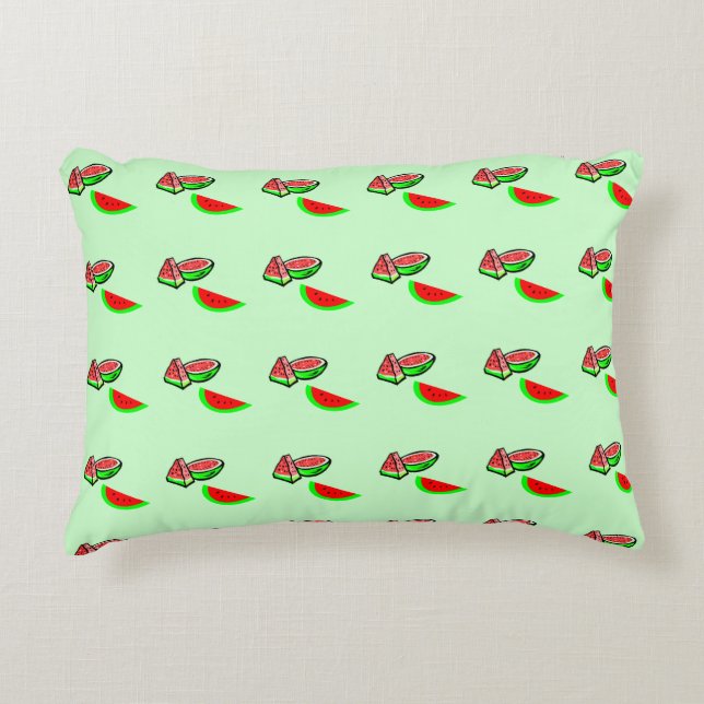 Watermelon Accent Throw Pillow (Front)