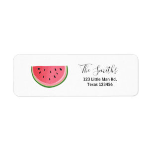Watermelon Adresse de retour Label Melon Party Fru