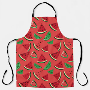 Watermelon and lime slices apron