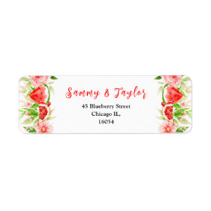 Watermelon and Pomegranate Wedding