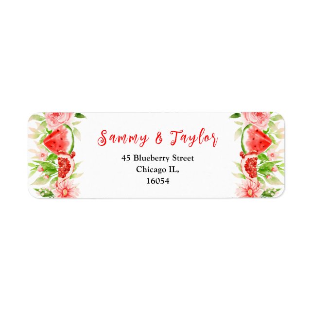 Watermelon and Pomegranate Wedding (Front)