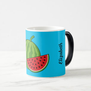 Watermelon and Slice Add Your Name Magic Mug