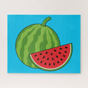 Watermelon and Slice Jigsaw Puzzle