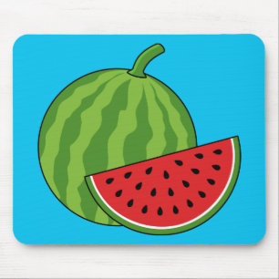 Watermelon and Slice Mouse Pad