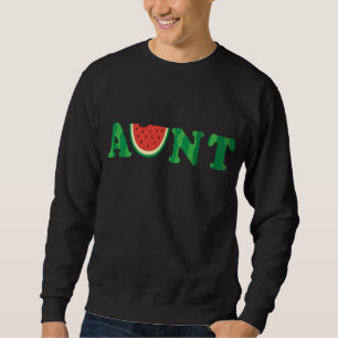Watermelon Aunt Melon Aunt Tropical Summer Fruit M Sweatshirt