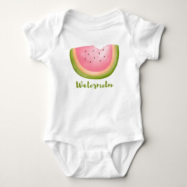 Watermelon  baby bodysuit (Front)