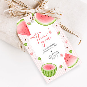 Watermelon Baby Shower Favor Tags