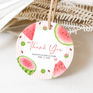 Watermelon Baby Shower Favour Tags
