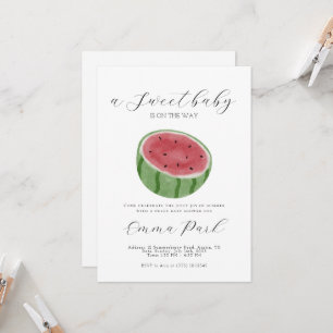 Watermelon Baby Shower Invitation