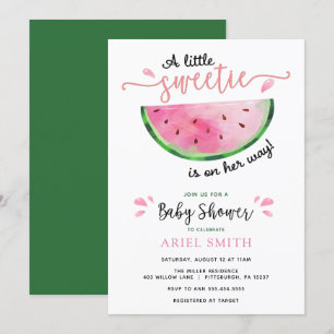 Watermelon Baby Shower  Invitation