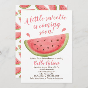 Watermelon Baby Shower Invitation