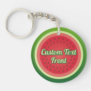 Watermelon Backgound Keychain