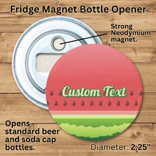 Watermelon Background Bottle Opener
