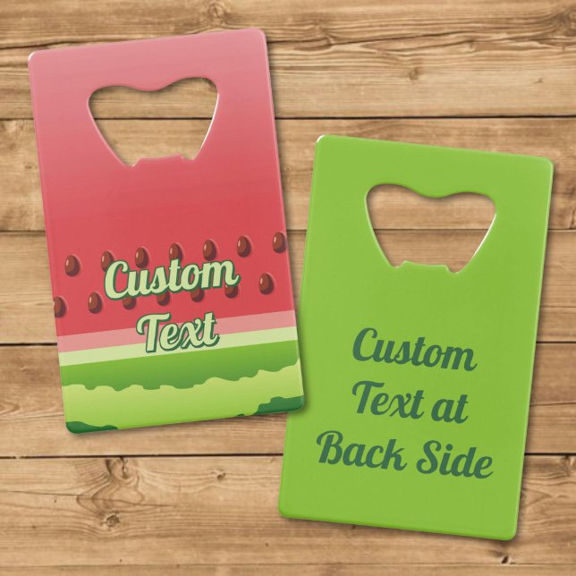 Watermelon Background Credit Card Bottle Opener (Creator Uploaded)