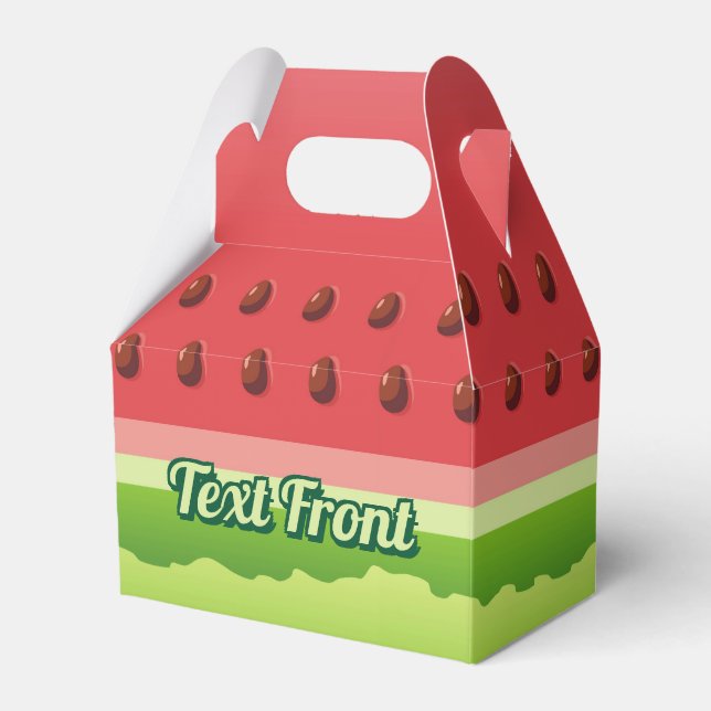 Watermelon Background Favour Box (Front Side)