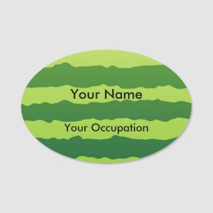 Watermelon Background Name Tag