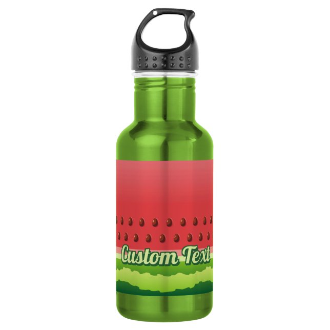Watermelon Background Stainless Steel Water Bottle (Front)