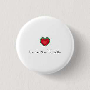 Watermelon badge 1 inch round button