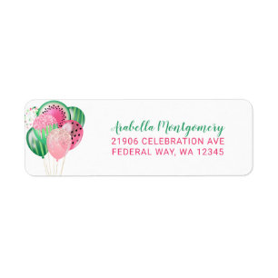 Watermelon Balloon Return Address