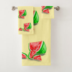 Watermelon Bath Towels - Choose Colour