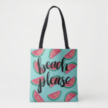 Watermelon Beach Please Tote