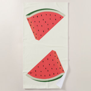 Watermelon Beach Towel Custom Colours - Funny