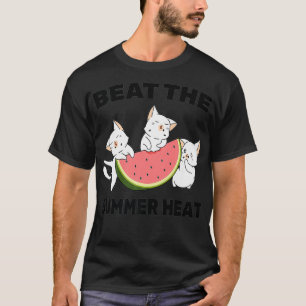 Watermelon - Beat The Summer Heat - Cat - Kitten - T-Shirt