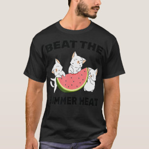 Watermelon - Beat The Summer Heat - Cat - Kitten - T-Shirt