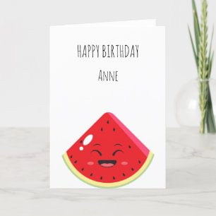 Watermelon Birthday Card