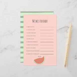 Watermelon Birthday Party Wishes for Baby