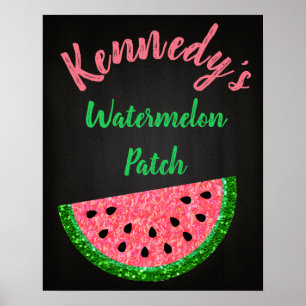 Watermelon birthday Poster, Welcom Sign