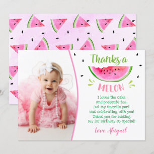 Watermelon Birthday Thank You Cards