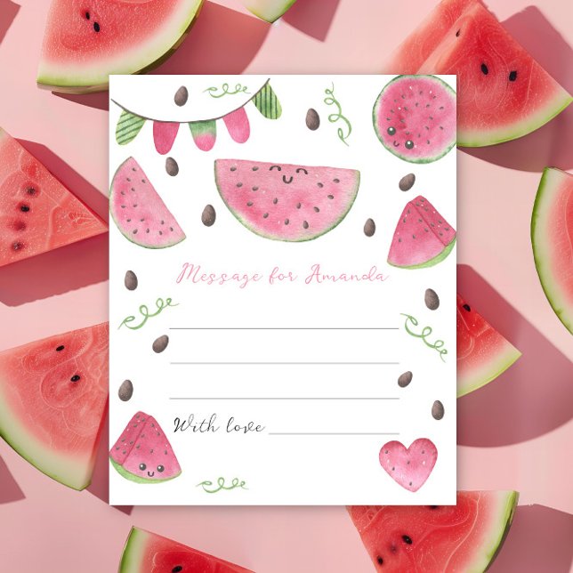 Watermelon birthday time capsule message (Creator Uploaded)