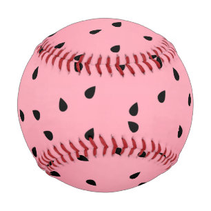 Watermelon Black Seeds Summer Vibes Juicy Pink Baseball