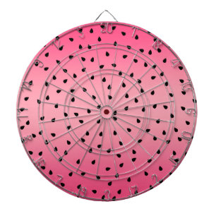 Watermelon Black Seeds Summer Vibes Juicy Pink Dartboard