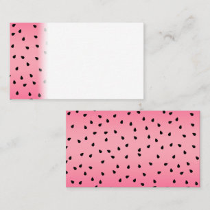 Watermelon Black Seeds Summer Vibes Juicy Pink Place Card