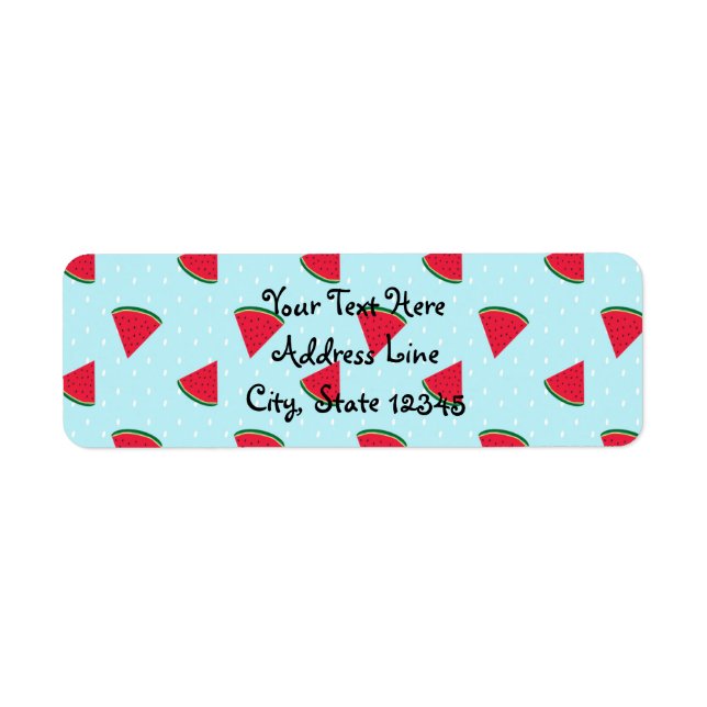 Watermelon Blue Fun été fête d'anniversaire (Devant)