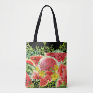 Watermelon Burst Tote Bag