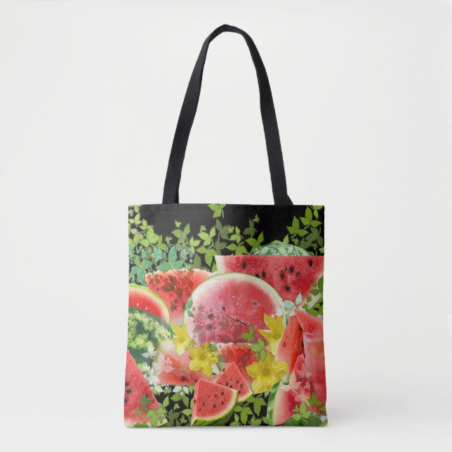Watermelon Burst Tote Bag (Front)